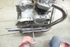 Triumph RIGHT SIDE 650 750 drag pipes 1 3/4" Chrome exhaust slash cut RS Exit chopper