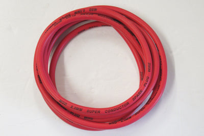 1' of 8.5mm red spark plug wire sold by the foot inductive core