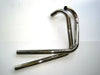 Triumph header pipe set TT pipes 1 5/8" new chrome unit 500 1965 - 1974 UK Made