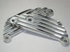 70-4711 Triumph finned passenger footpeg engine plate set unit 650 aluminum