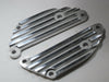 70-4711 Triumph finned passenger footpeg engine plate set unit 650 aluminum