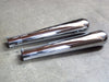 1 3/4" inlet smoothy mufflers exhaust tips Triumph BSA Custom Motorcycle *