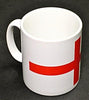 England Flag Mug 10oz coffee cup ceramic motorcycle St. George's Cross UK Made