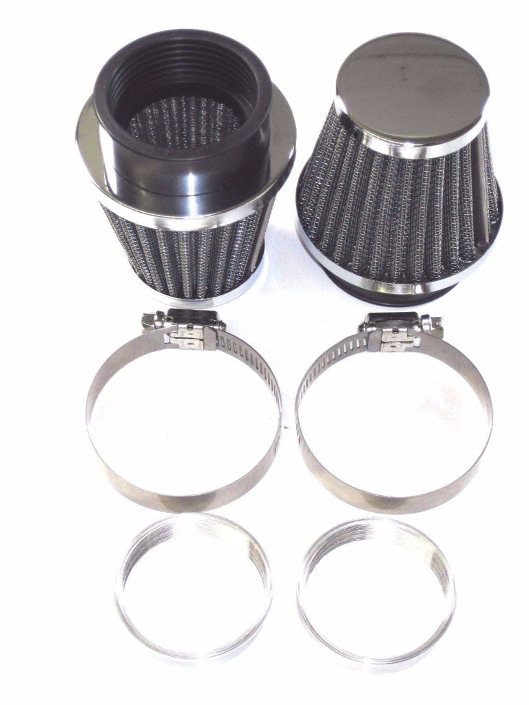 2 AIR FILTER universal cone pod clamp on for 932 930 928 Amal