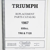 Triumph 1967 650 TR6 T120 Full Parts Book 8.5 x 11 Catalog
