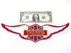 Triumph Wings Back Patch vintage embroidered jacket British Union Jack UK