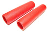 Red handlebar grips 7/8" motorcycle bars Triumph chopper bobber hand grip set