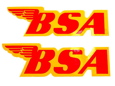 BSA Decal peel and stick B44 41-8051 gas tank decals 7