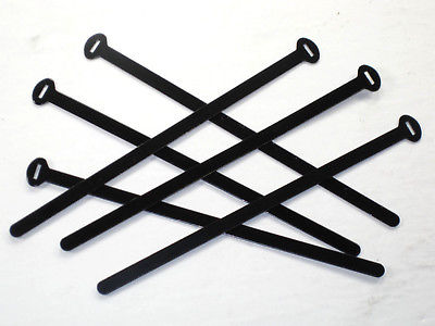 6 Wire ties black alloy 6