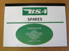 BSA A65 A50 spares parts book 1966