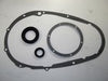 Triumph T120 TR6 4 speed clutch sprocket seal leak set primary kit  & window gasket