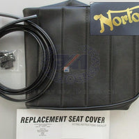 Norton seat cover Roadster 750 ribbed Made In England gold seat logo