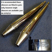 06-1978/X/L SILENCER SEAMED WITH SOUND DEADENING & NORTON LOGO PAIR