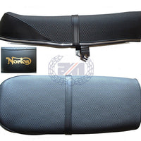 New Seat Norton Commando 850 Interstate MK2 seat 06-3677 Basket Weave OEM gold logo