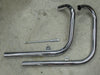 Triumph header pipe set Unit 500 custom side pipes T100