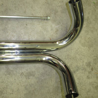 Triumph header pipe set Unit 500 custom side pipes T100