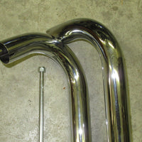 Triumph header pipe set Unit 500 custom side pipes T100