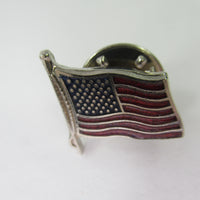 Vintage USA Flag Lapel Hat Pin antique United States of America stars and strips