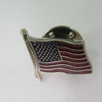Vintage USA Flag Lapel Hat Pin antique United States of America stars and strips