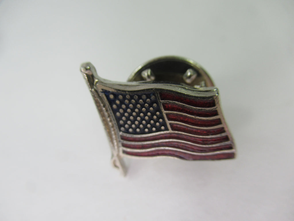 Vintage USA Flag Lapel Hat Pin antique United States of America stars and strips