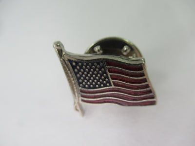 Vintage USA Flag Lapel Hat Pin antique United States of America stars and strips