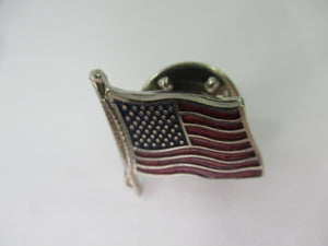 Vintage USA Flag Lapel Hat Pin antique United States of America stars and strips