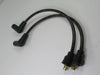 Copper Spark Plug Wires Triumph 6T 1961 1962 pre-unit woven cloth wire set black w red