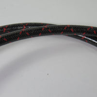 Copper Spark Plug Wires Triumph 6T 1961 1962 pre-unit woven cloth wire set black w red