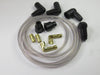 Clear ignition wire set for twin cut at 28" copper core spark plug wires Triumph