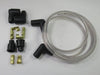 Clear ignition wire set for twin cut at 28" copper core spark plug wires Triumph
