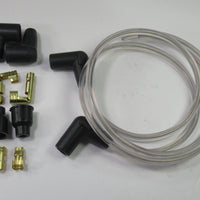 Clear ignition wire set for twin cut at 28" copper core spark plug wires Triumph
