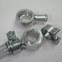 Fuel line set Amal Monoblock Triumph T100 Daytona 1967 w half width bowl crossover pipe