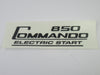 06-6390 Decal Norton 850 Commando black UK MADE vinyl peel and stick