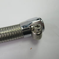 Oil Line 17" 3/8" ID hose tube Norton Commando 06-2200 stainless braided