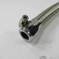 Oil Line 17" 3/8" ID hose tube Norton Commando 06-2200 stainless braided