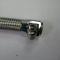 Oil Line 17" 3/8" ID hose tube Norton Commando 06-2200 stainless braided