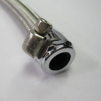 Oil Line 17" 3/8" ID hose tube Norton Commando 06-2200 stainless braided