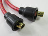 Norton spark plug wires red woven cloth custom wire set Commando 750 850 copper