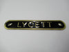 Lycett Seat badge Brass logo emblem Matchless AJS BSA Ariel Norton Triumph