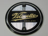 Velocette tank badge round badge plastic Venom Made in England