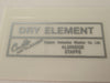 Decal Triumph Norton BSA air filter image silver peel and stick