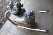 Triumph 650 750 drag pipes 1 3/4" exhaust headers Tipup upswept TSX LONG