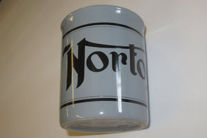 Norton Mug 10oz coffee cup ceramic motorcycle Black Logo on Gray UK Made