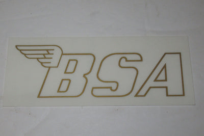 BSA Decal peel and stick gas tank decal sticker gold logo 4