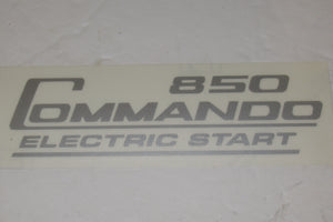 06-6389 decal Electric start 1975 Norton Commando silver vinyl