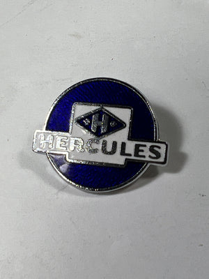 Hercules lapel pin chrome hat badge vintage classic antique motorcycle