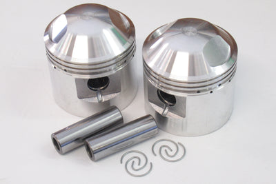 Triumph 650 .040 Piston set with circlips pins 71MM plus 40 T120 040 over