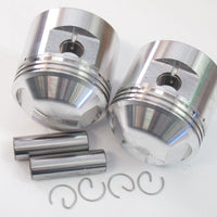 Triumph 650 .040 Piston set with circlips pins 71MM plus 40 T120 040 over