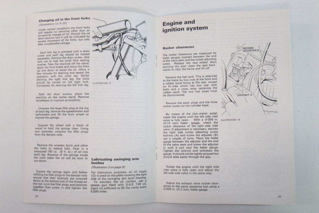 1969-1971 Kawasaki 500 H1 H1A Mach III Contact Breaker Point Rider's Handbook Manual