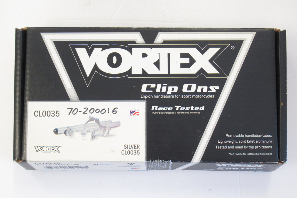 35mm Clip-ons Handlebars VORTEX clip on motorcycle Triumph BSA Norton ...
